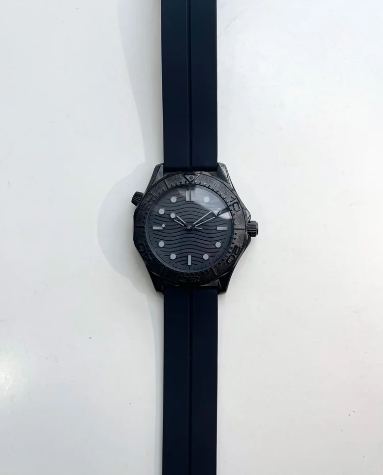 Reloj ensamblado personalizado sin etiqueta Seamaster 300 reloj mecánico para hombre movimiento suizo ETA2824-2 SW200 resistente al agua