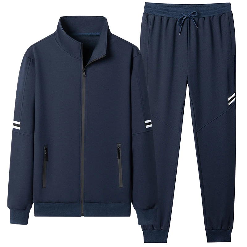 Tracksuit men Set size M-4XL 5XL Men's 2 pieces Sets summer New Solid colorcasual Tracksuits Solid teenager men color Set Q83