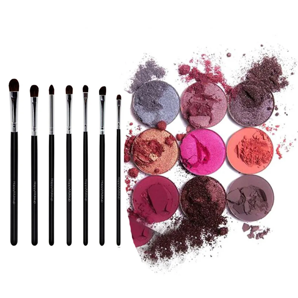 

7Pcs Brush Set Professional Eye Makeup Tools Natural Bristle Eyeshadow Brush Kit for Women Ladies Eye Makeup Tools