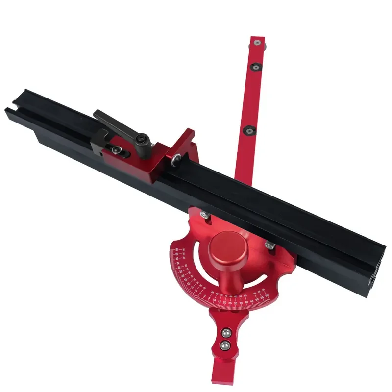 Woodworking Push Ruler Handle Gear Type Semi Circular Backer Flip Chip for Table Saw Bakelite Milling Tool