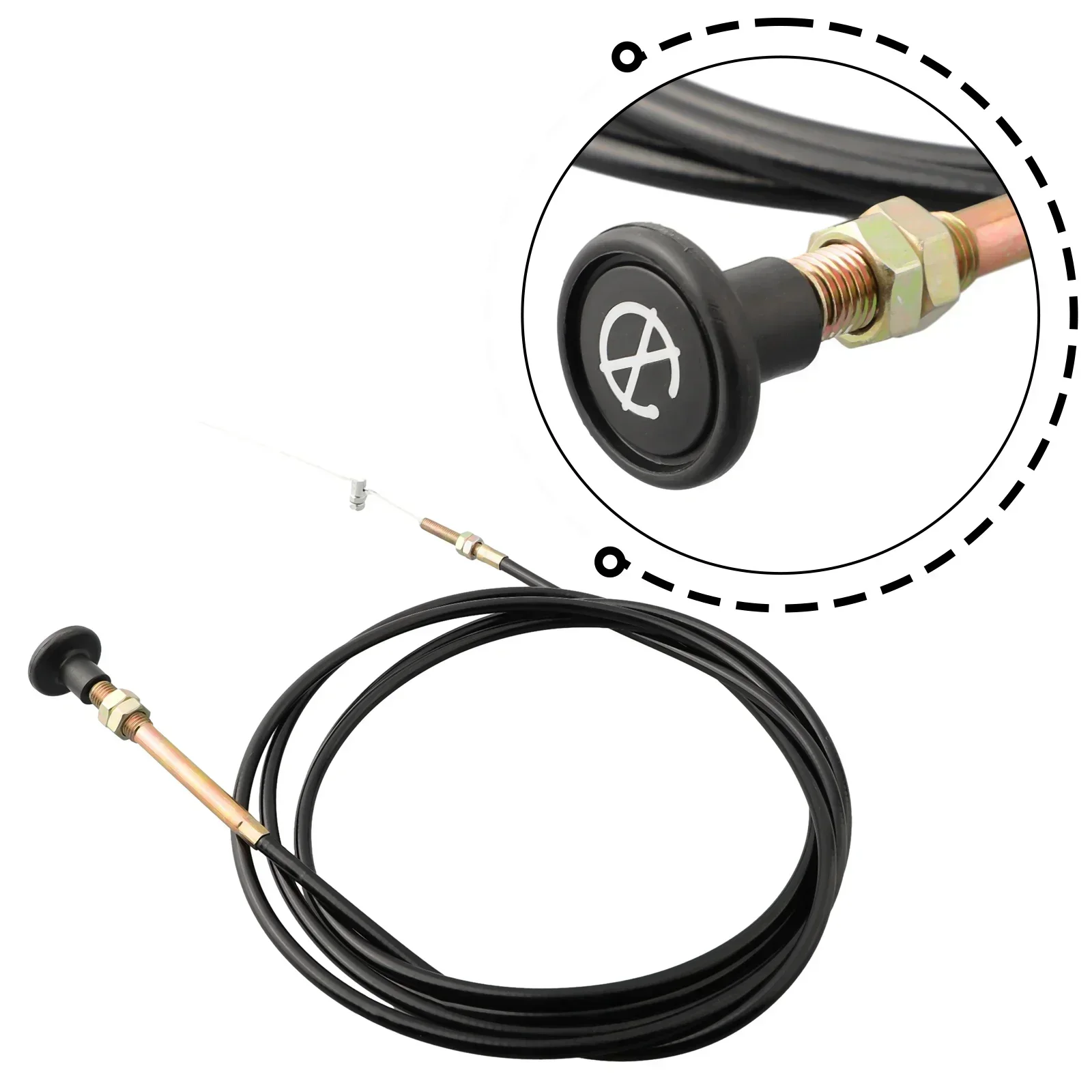 Stop Choke Bowden Cable Wire 2-5m Length Control Bonnet Throttle Engine Fuel For Cars Trucks Vans Engine Flameout Wire Parts