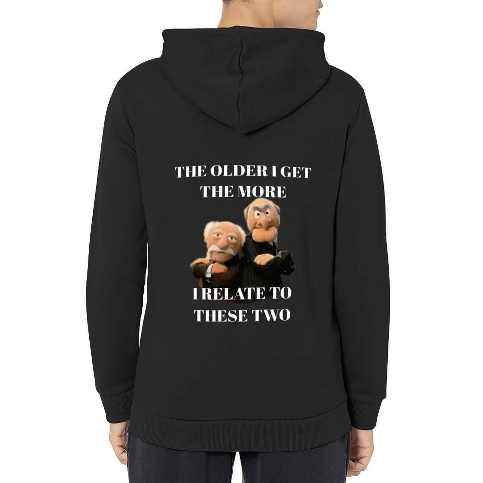 

Statler and Waldorf the older i get the more, i relate to these two Hoodie korean clothes men clothes men's hoodie sweatshirt