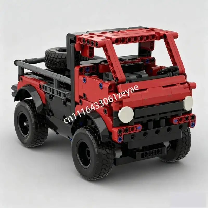 492 PCS Motorized Compact Kei Truck Vehicle Model Building Blocks MOC Custom DIY Creative Assembly Technical Toy Gifts Display
