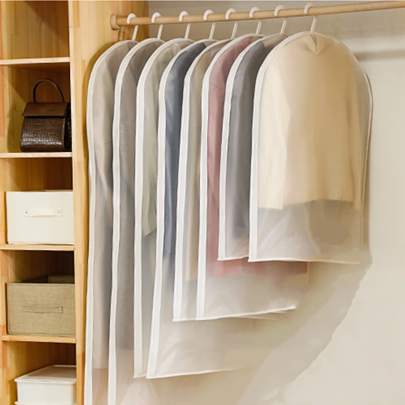 3/5 Pcs Clothes Hanging Dust Cover Wardrobe Hanging Clothing Organizers   Garment Dress Suit Coat Dust Cover Home Storage Bag