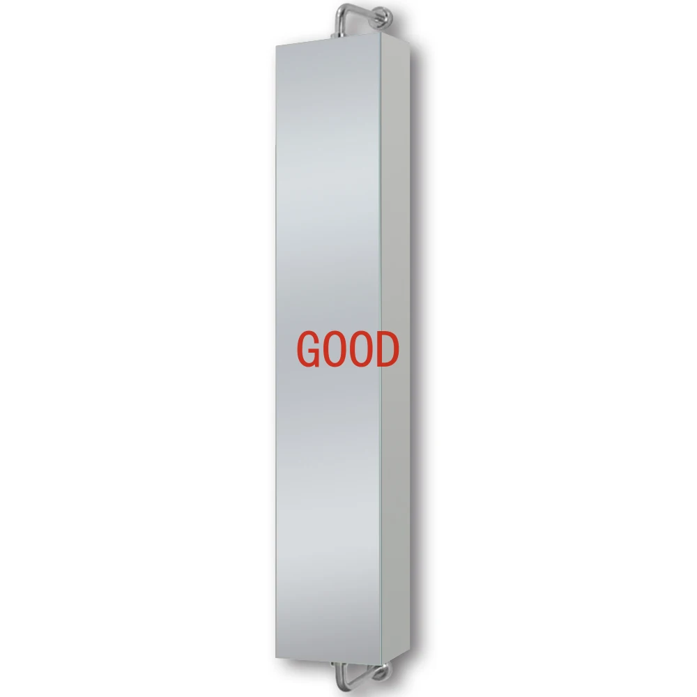 Wall Mount Aluminum Frame Makeup Cabinet Storage Box Rotating Mirror Cabinet