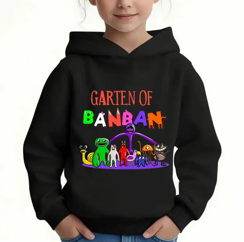 Autumn Winter Children Hoodie Garten Of BanBan Print Girls Boys Clothes Casual Fashion Kids Sweatshirt Long Sleeve Pullover Tops