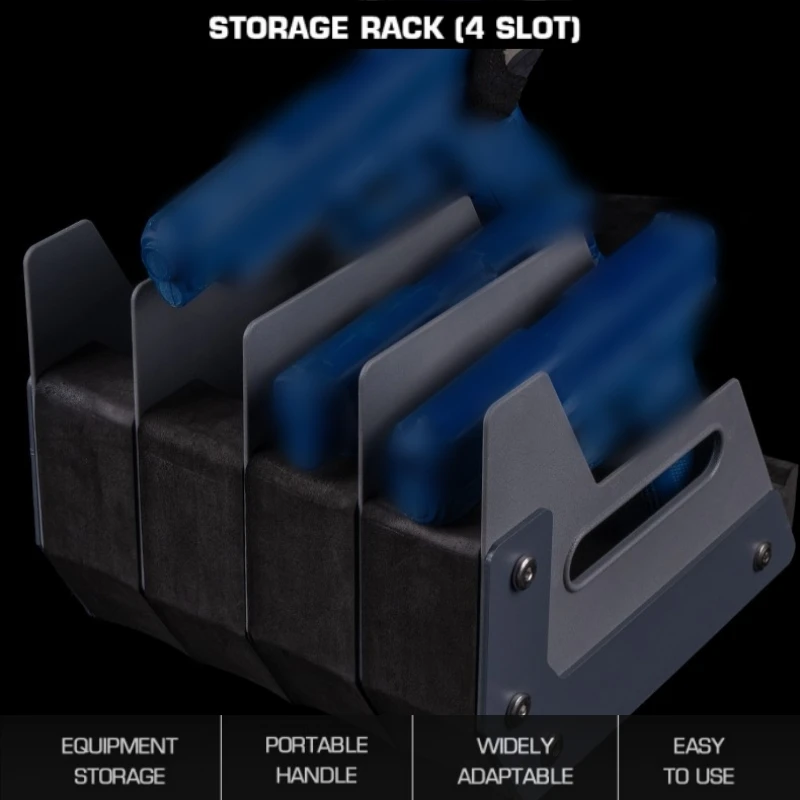 

Pistol launcher storage display compartment (4 compartments), spacious and soft base with independent slots