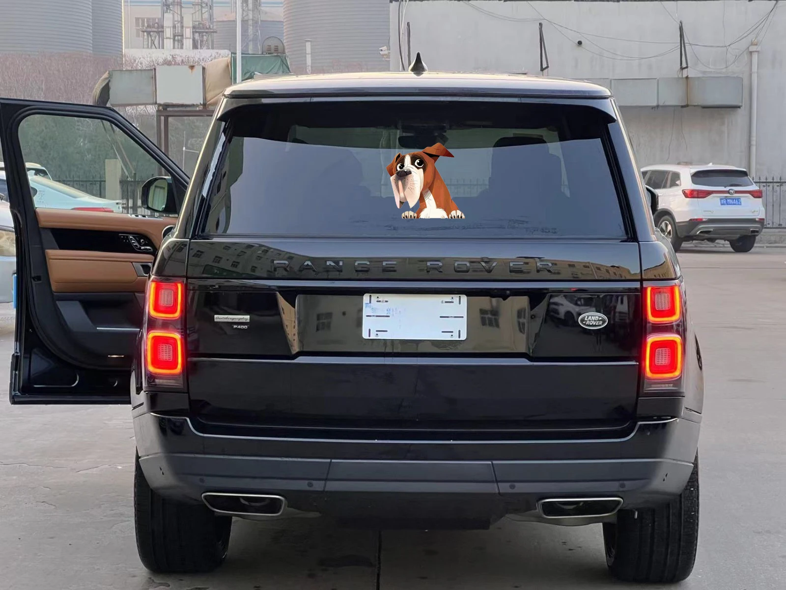 LYKX Funny Robust Boxer Dog Custom Car Sticker Automobiles Motorcycles Exterior Accessories Vinyl Decals