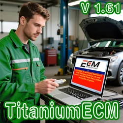 Ecm Titanium 1.61 26000 KWP 32GB USB Car Software Gift WinOLS 4.51 Galleto Auto ECU Chip Repair Tool with More Functions