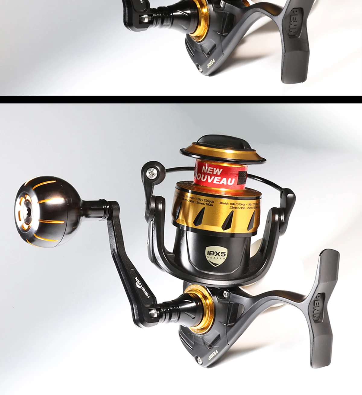 Erhöhen Sie den 60-mm-Spinngriff für den Penn-Spin fisher vi/vii slammer iii/iv battle ii/iii – Detail 20