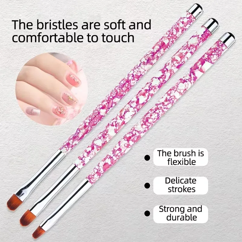 3/6/9pcs Nail Painting Pen Set Nail Art UV Gel Extension Builder Petal Flower Drawing Brush Painting Brushes Manicure Tools