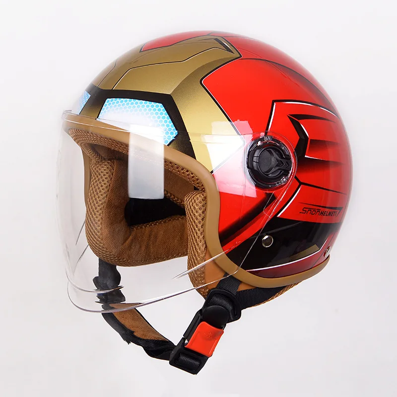 

Super Hero Kids Motorcycle Helmet Cartoon Children Full Face Motorbike Helmet Boy Girls Protective Cycling Scooter Cascos Moto