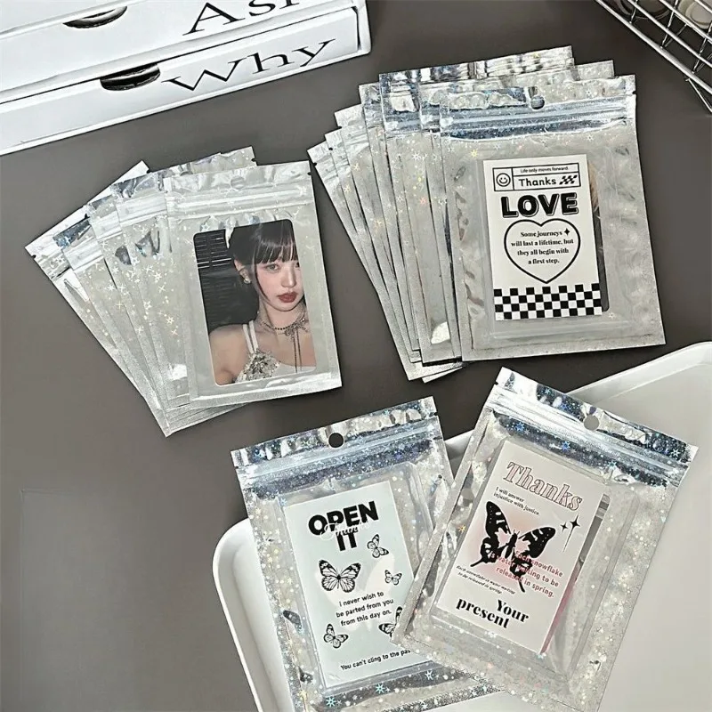 

100PCS Clear Plastic Star Hanging Bags, Ziplock Pouches with Laser Design for Candy, Snacks,Jewelry Toys Gift Packaging Pouches