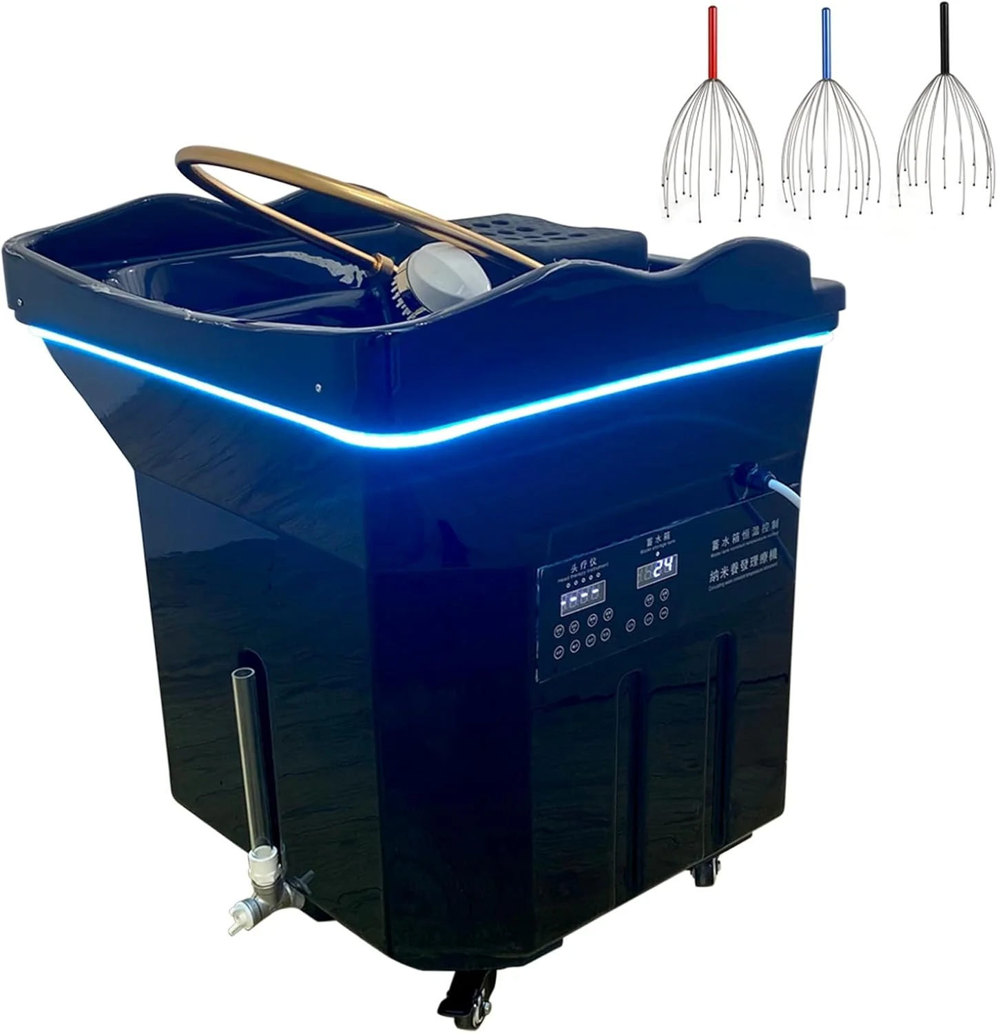 Mobile Shampoo Basin Unit, Head Treatment Instrument For, Beauty Salon Hair Care, Water Free Operation Design