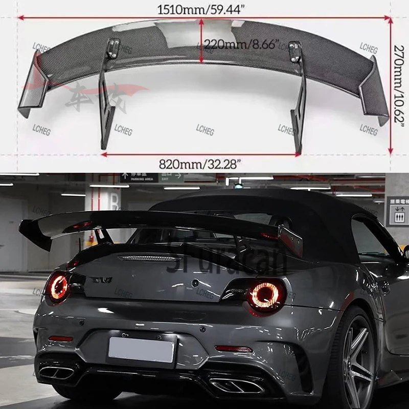 For Coupe Convertible BMW Z4 E85 E86 E89 G20 2003-2025 Body Kit High-Quality Carbon Fiber GT Design Trunk Luggage Spoiler view 3