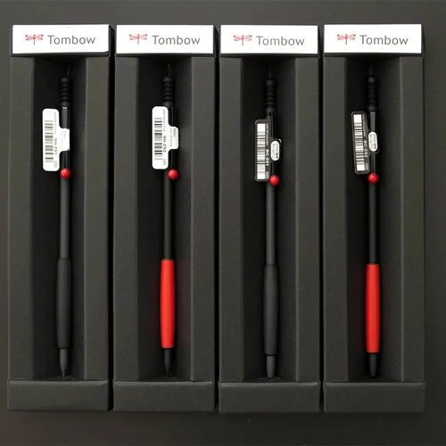 Imagen 2 del producto Japón TOMBOW 707 lápiz mecánico exquisito delgado Mini varilla de bolígrafo de Metal de 0,5 MM con papelería de escritura estable de gravedad central baja