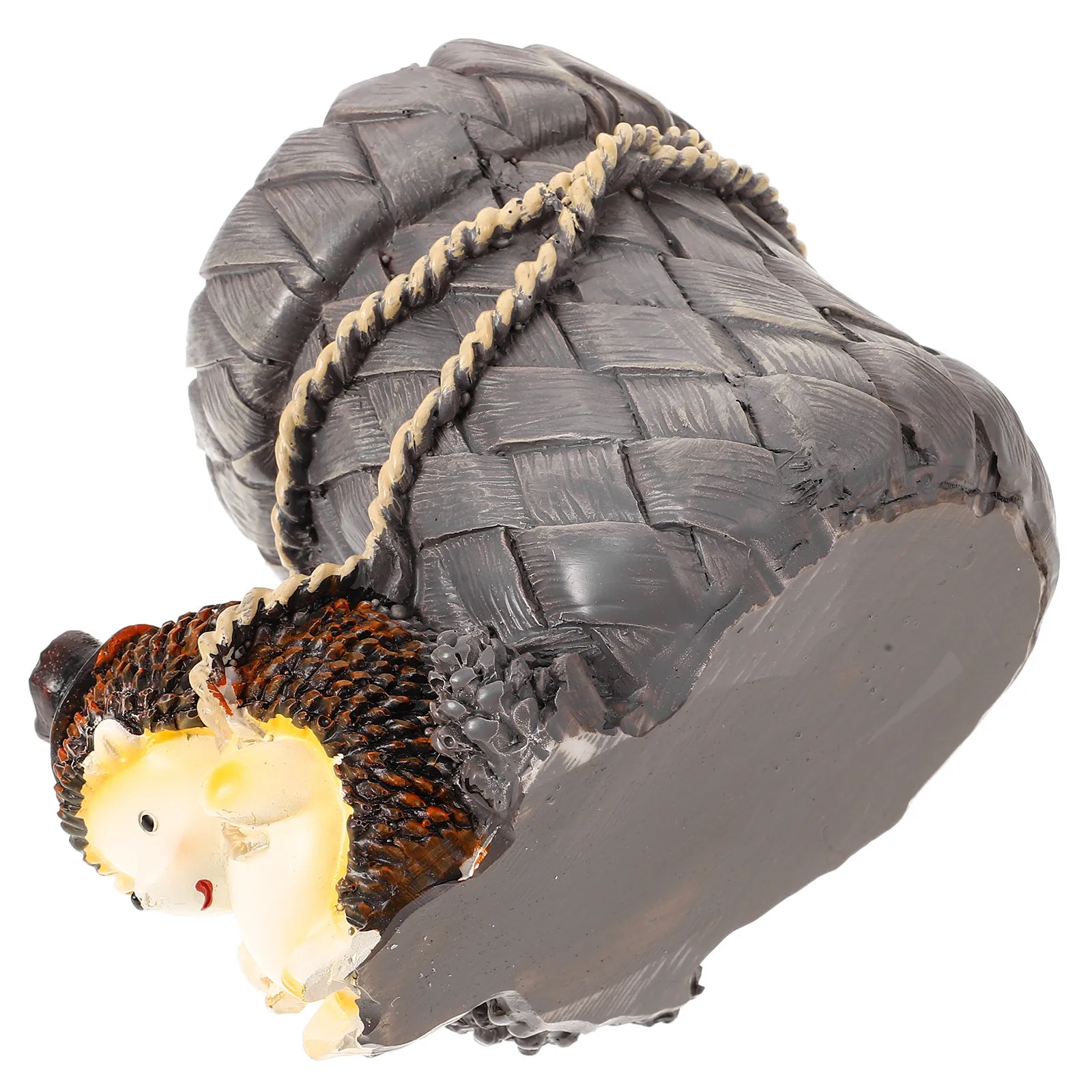 Resin Hedgehog Pen Holder Multi-Purpose Desktop Storage Container for Office School Home Use Lovely Stylish Animal-Shaped