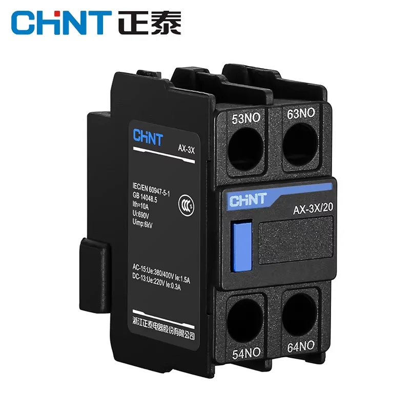 

CHINT AC Contactor Accessories NXC Auxiliary Contacts AX-3X/02 11 20 22 40 2NC 1NO1NC 2NO 2NO2NC 4NO