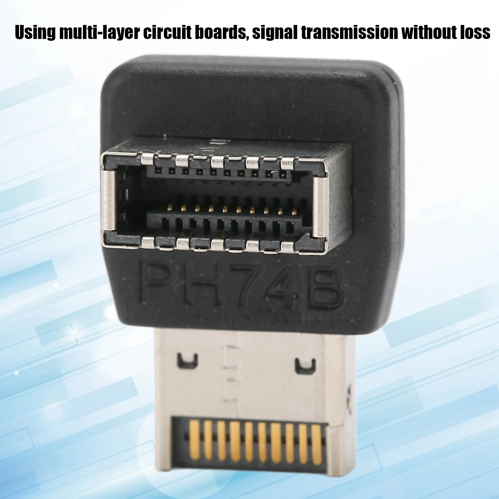 USB3.1 TYPE E Adapter Computer Motherboard USB3.1 TYPEE Adapter 90 Degree Steering Elbow Usb Splitter USB3.1 TYPE‑E Adapter