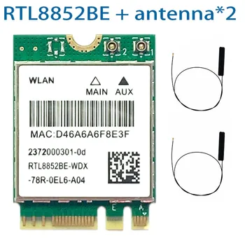 Realtek 듀얼 밴드 무선 와이파이 어댑터, RTL8852BE 네트워크 카드, 와이파이 6 1800Mbps, BT 5.0, Win 10 용, 802.11ac/ax 2.4G/5Ghz MU-MIMO 