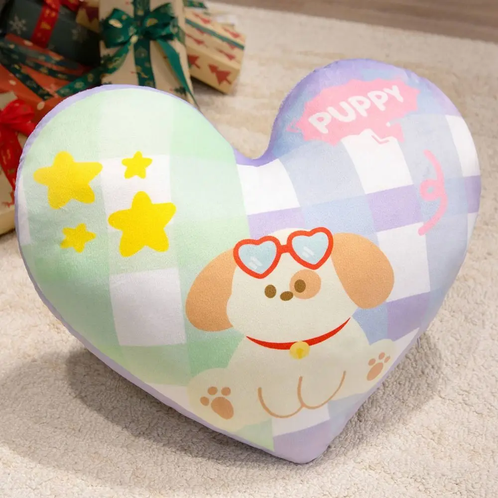 New Heart Shape Heart Plush Pillow PP Cotton Love You Letter Printed Stuffed Pillow 40cm Soft Pillow Valentines Day