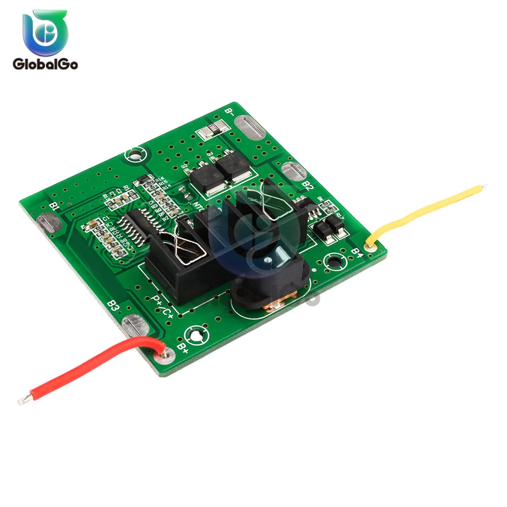 BMS 5S 12A 21V li-ion Lipo 18650 بطارية خلية شحن لوحة شحن زائد/حماية دائرة قصيرة مع موصل DC