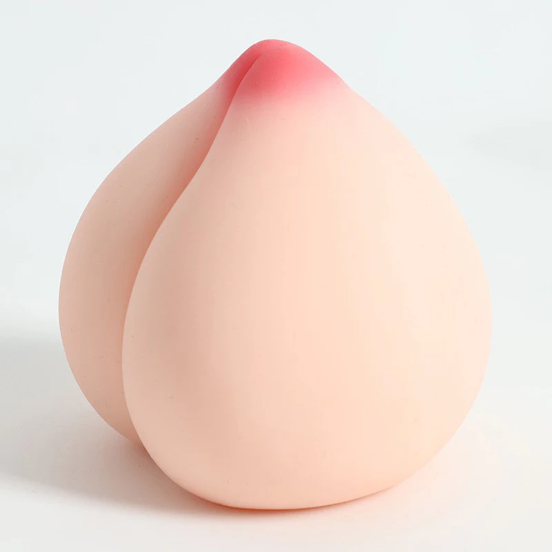 Juicy pêssego macio descompressão squeeze liberar bola ferramenta de descompressão simulação pêssego brinquedo de silicone artesanal presente brinquedo fidget