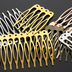 10pcs Metal Hair Comb for Jewelry Making Hair DIY