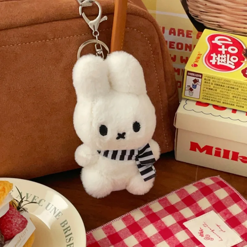 Simpatici pendenti in peluche di coniglio Miffy, mini bambole di cartone animato, zaini scolastici, borse, pendenti, portachiavi, regali per coppie