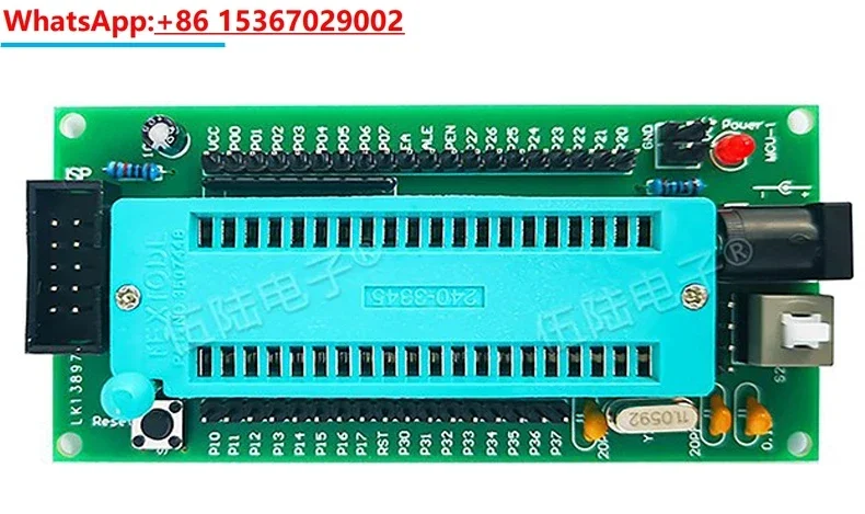 

51 Microcontroller System Development Board STC89C52 AT Core Programmer