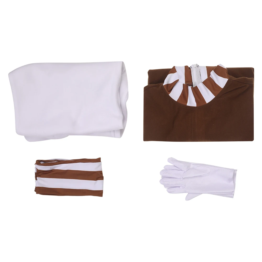 Oompa Cosplay Handschoenen Broek Outfits Kostuum Film Chocolade Fabriek Vermomming Kostuum Jongens Volwassen Mannen Halloween Fantasia Pak Man