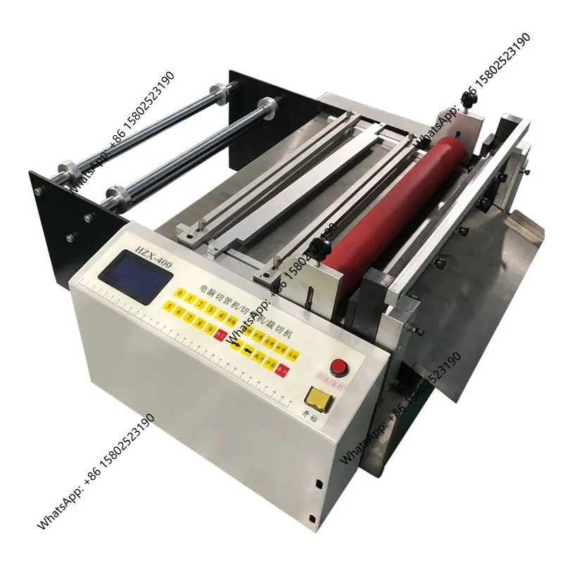 Desktop Computerized Cutter Machine 1100W Automatic Pvc Film Nylon Webbing Roll to Sheet Cutting Machine for PCV Film Paper Tape