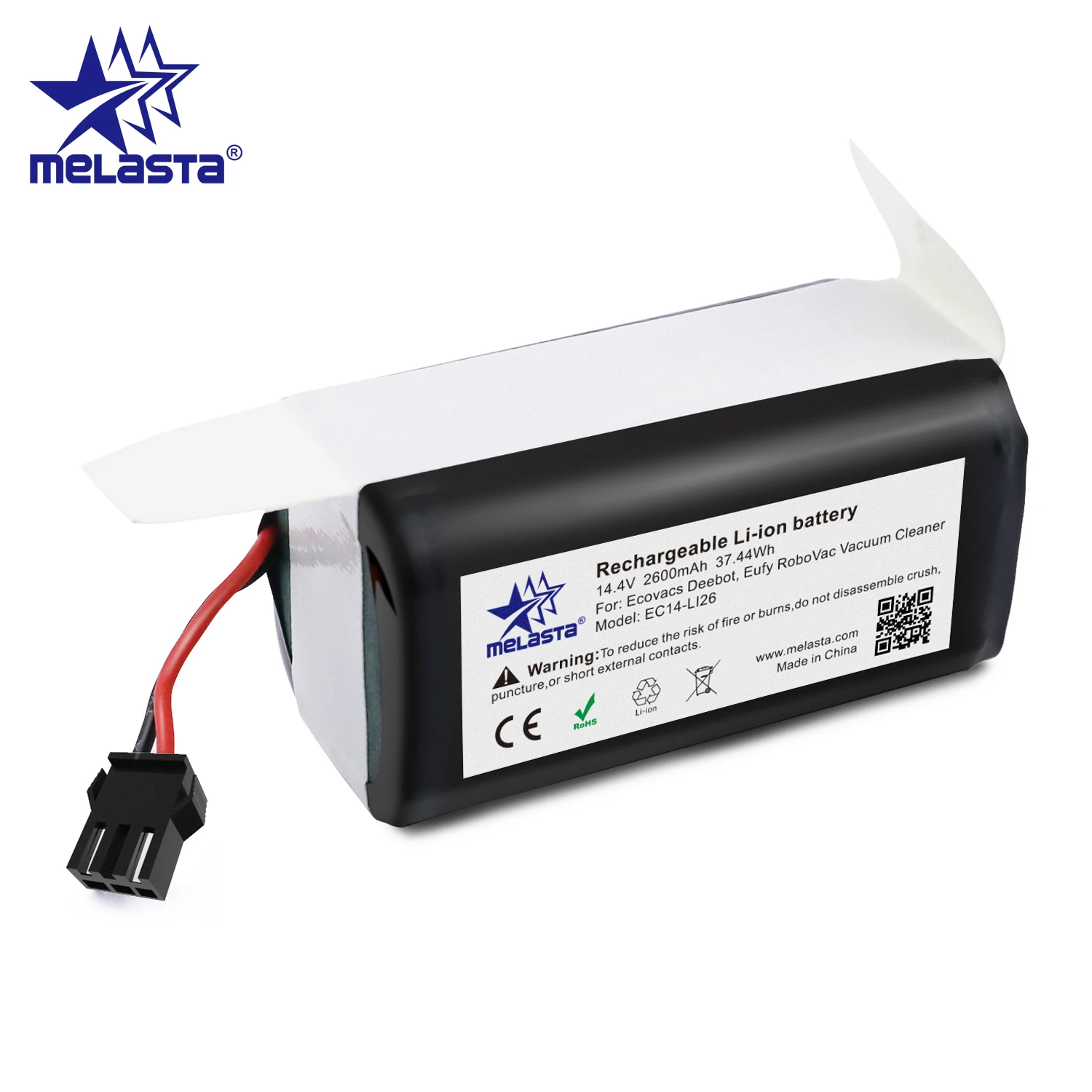 Melasta 14,4 V 2600mAh литий-ионный аккумулятор для Conga Excellence 990 1090 Ecovacs Deebot N79/N79S/DN622 Eufy Robovac 11/11S/12/15C/35C