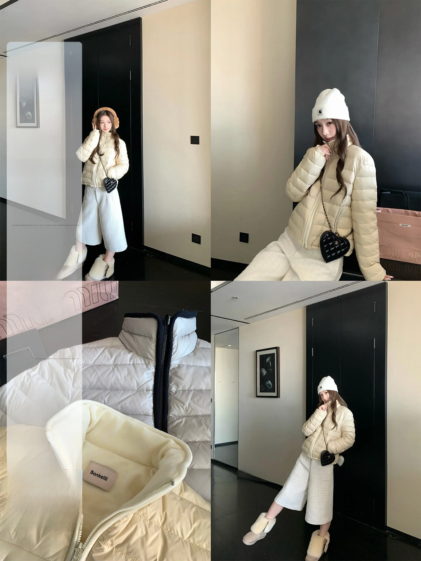 

Короткая пуховая куртка из белого утиного пуха и полиэфирного волокна, повседневный стиль, утепленная, с длинными рукавами, на молнии, теплая.