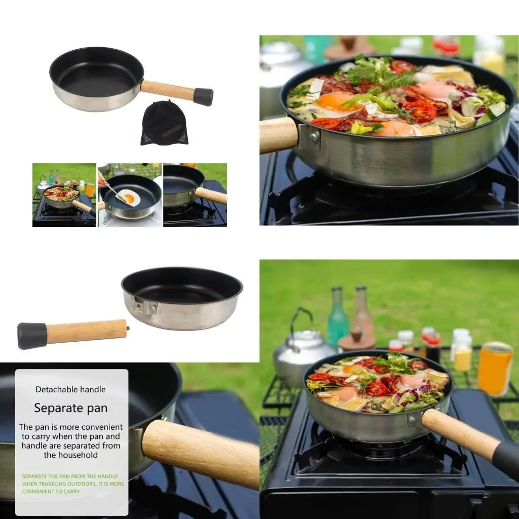 Cubo no Cubo sin palos Y1UC utensilios cocina aire libre livianos para campistas para viajero Freing Pan