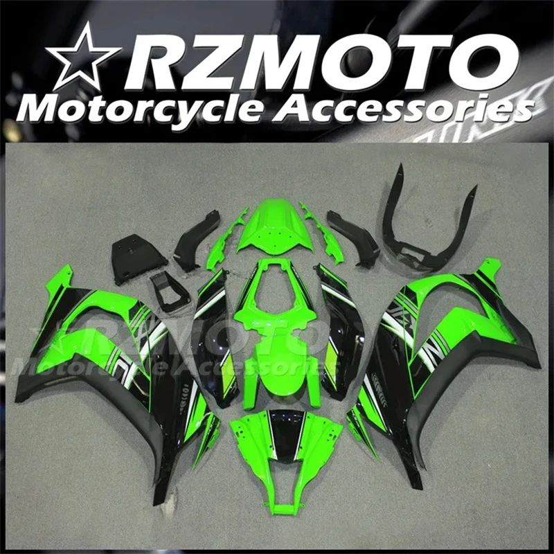 4Gifts New ABS Motorcycle Fairings Kit Fit For Kawasaki ZX10R 2011 2012 2013 2014 2015 11 12 13 14 15 Bodywork Set Black Green