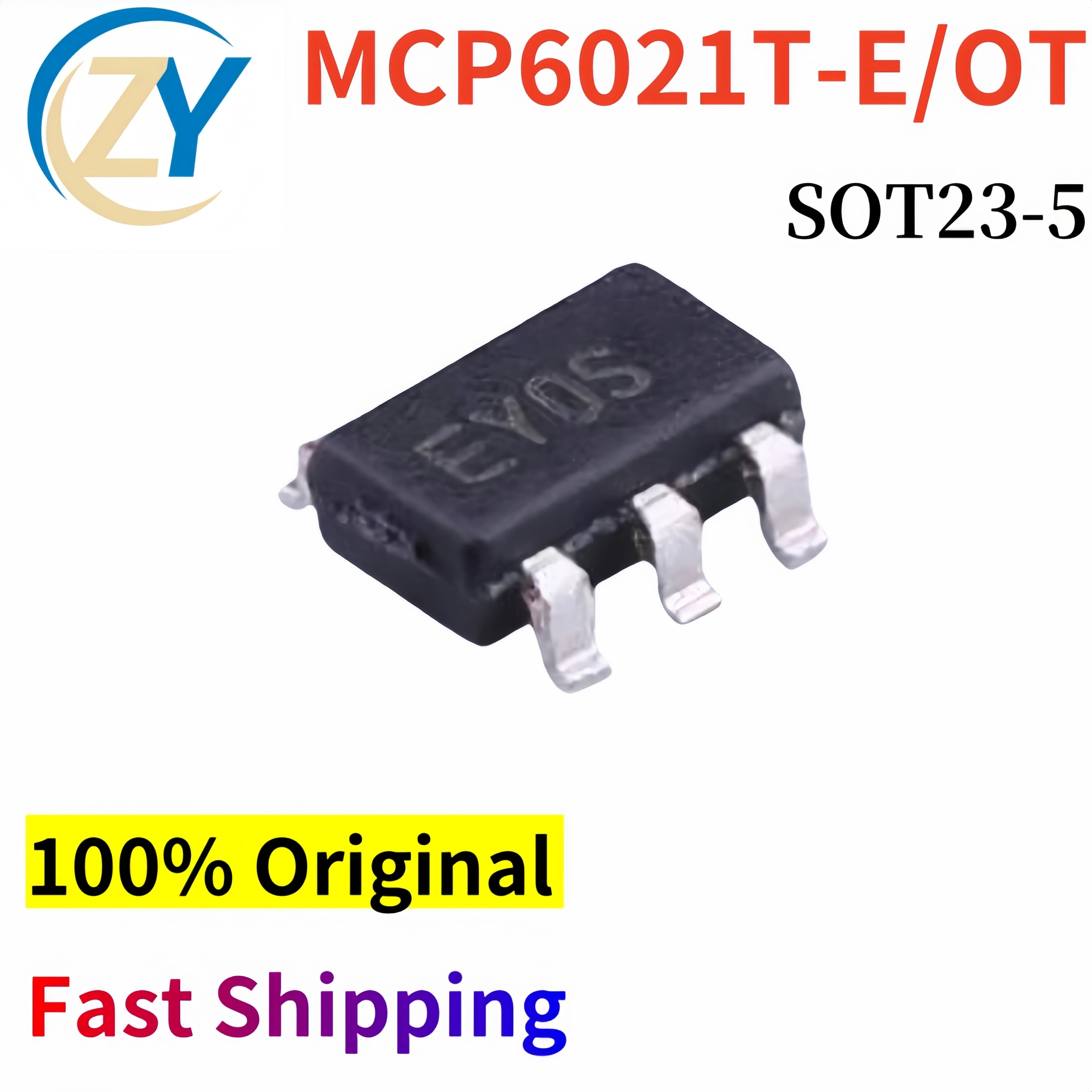 (5pcs) MCP6021 MCP6021T Amplifiers MCP6021T-E/OT SOT23-5 2.5V 10MHz 100% Original & In Stock