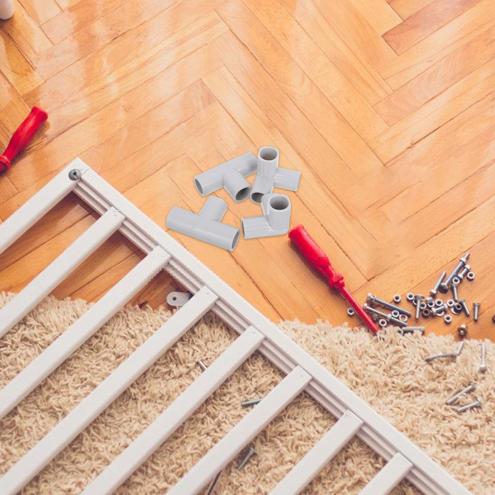 Connecteurs de garde-corps pour bébé, 4 pièces, cour de jeu avec tapis, pièces de rechange pour parc, clôture pliante commune pour enfants