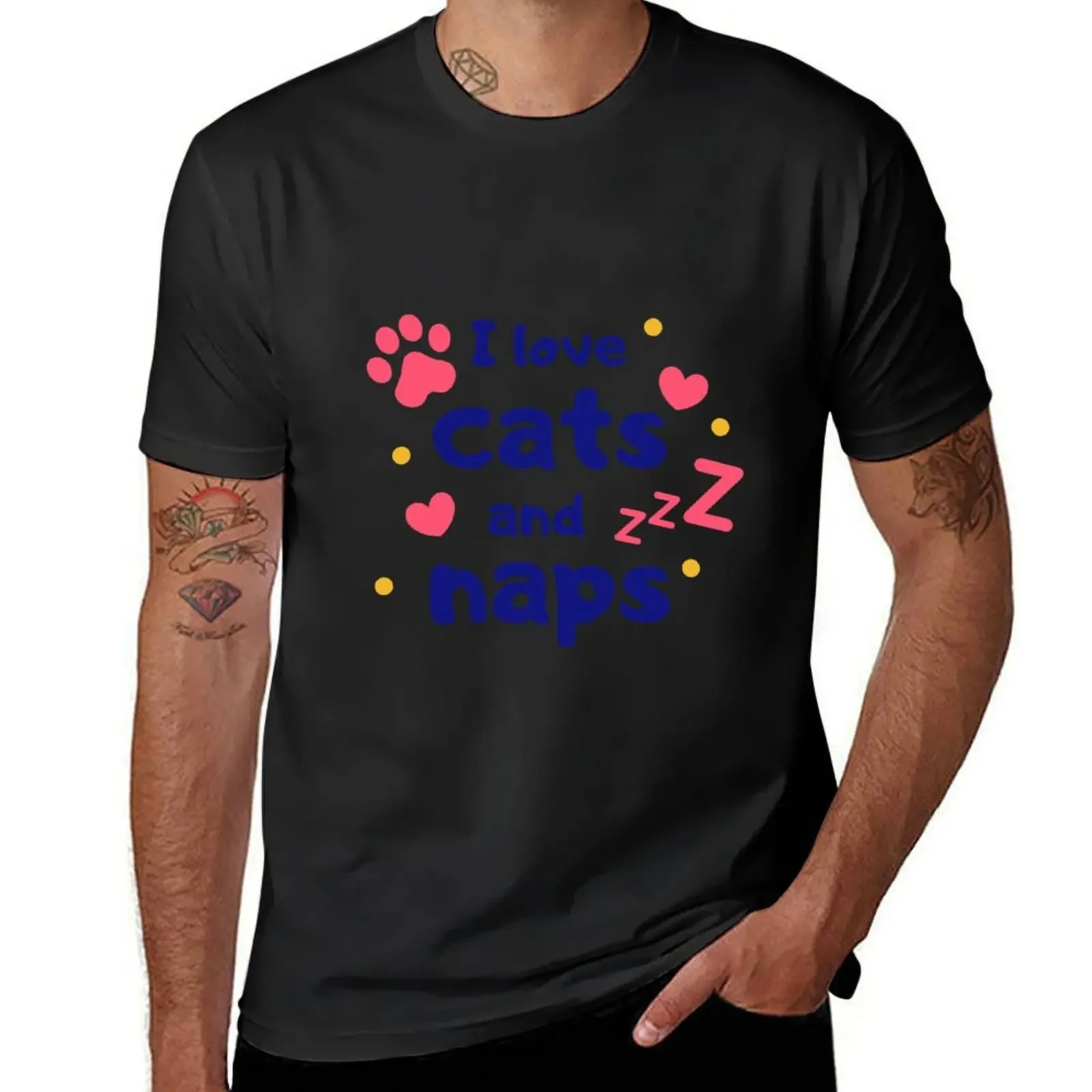 

Cat Naps T-Shirt boys whites plus size tops anime stuff customs T-shirt men
