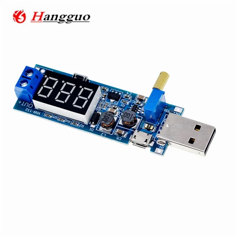Boost Buck Converter USB Step UP / Down Power Supply Module DC-DC 5V to 3.3V / 12V Adjustable Out DC 1.2V-24V