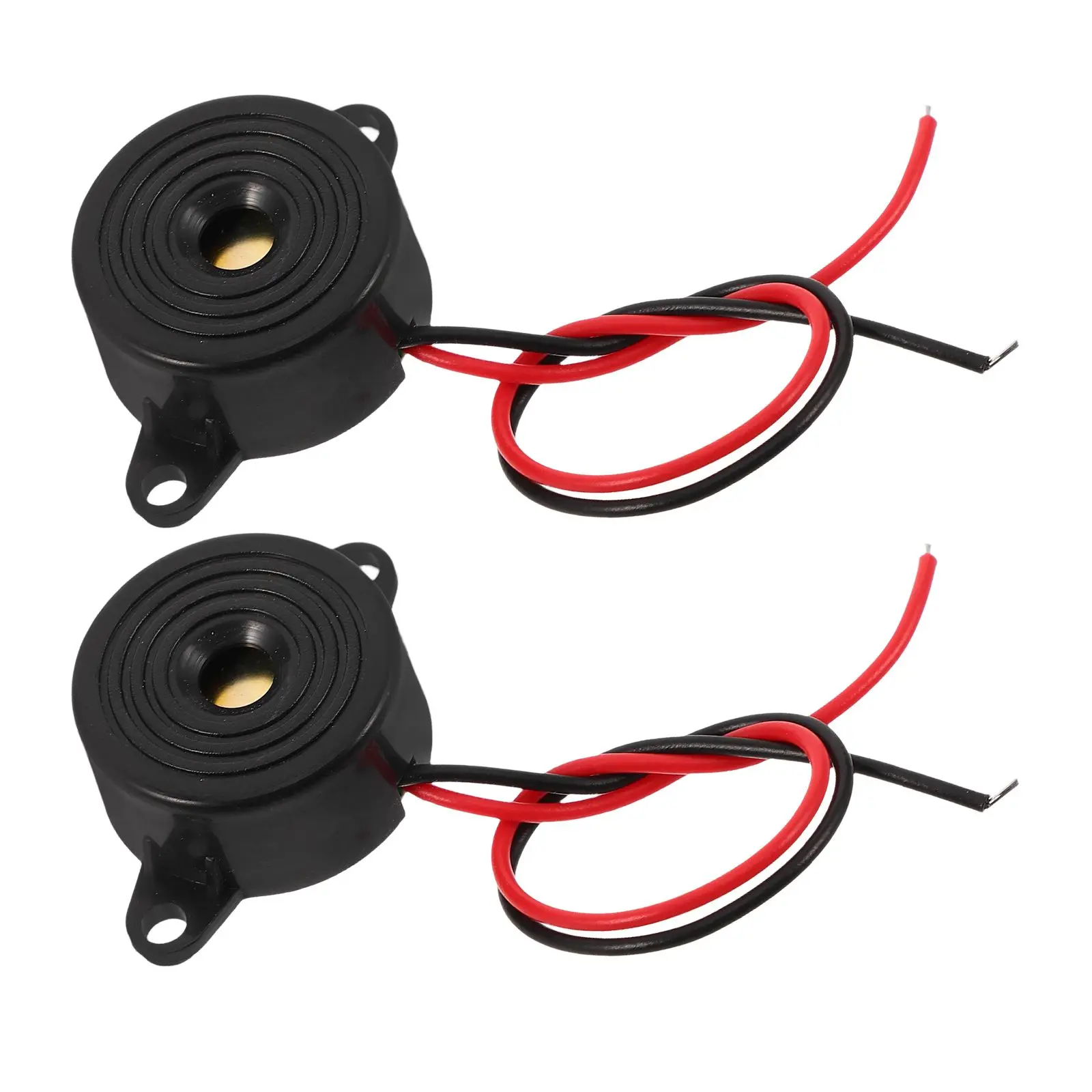 2 Pcs Alarm Buzzer Electronic Guzzer Metal Buzzers for Games Vibration Motor Plastic