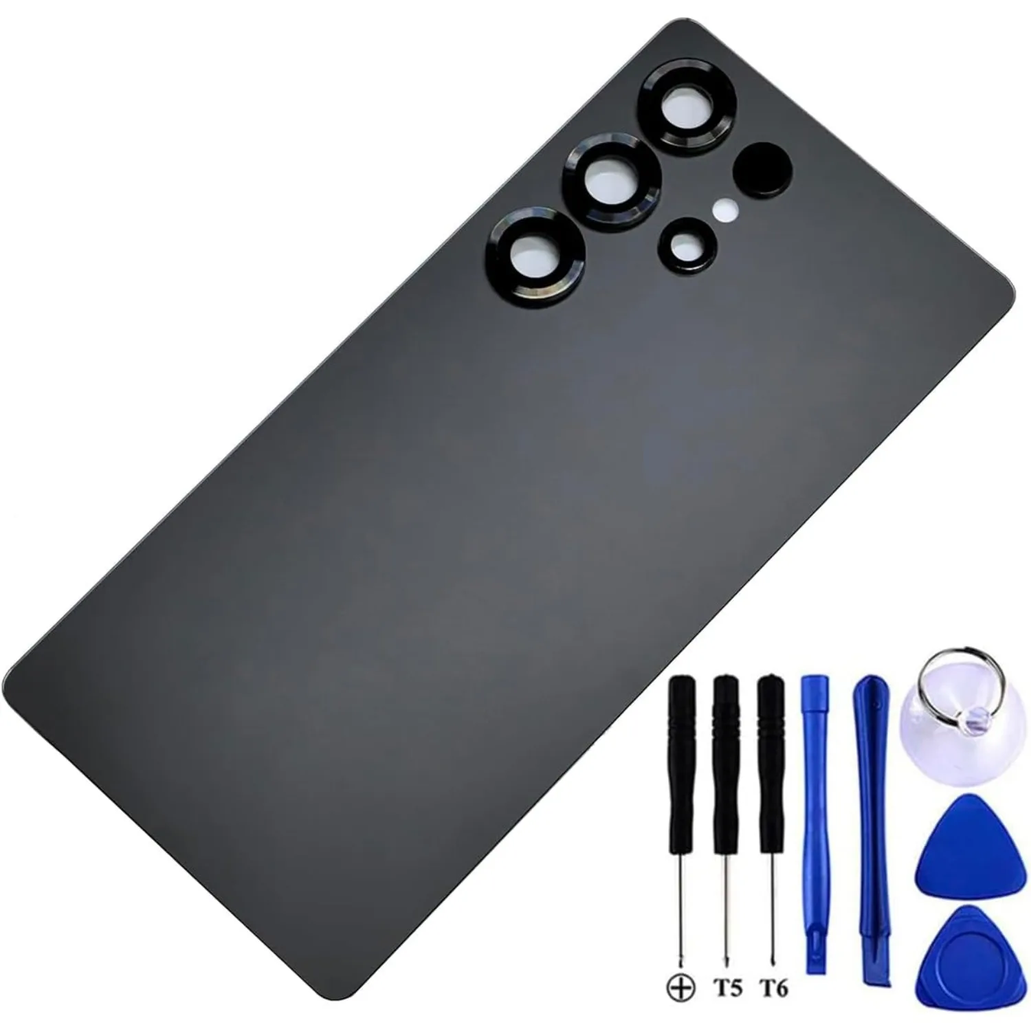 

S25 Ultra Back Glass 6.9" Titanium Black – 2025 Fit, Camera Lens & Tape Kit