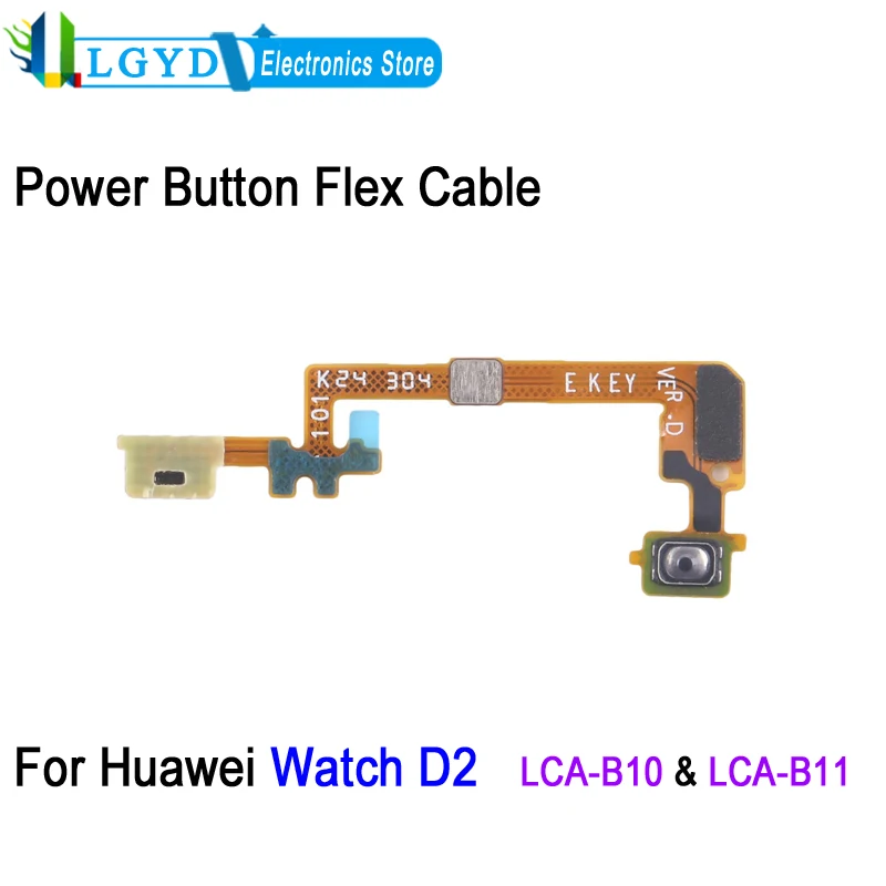 Cavo flessibile per pulsante di accensione per Huawei Watch D2, LCA-B10 e LCA-B11 Parte di ricambio per riparazione cavo orologio