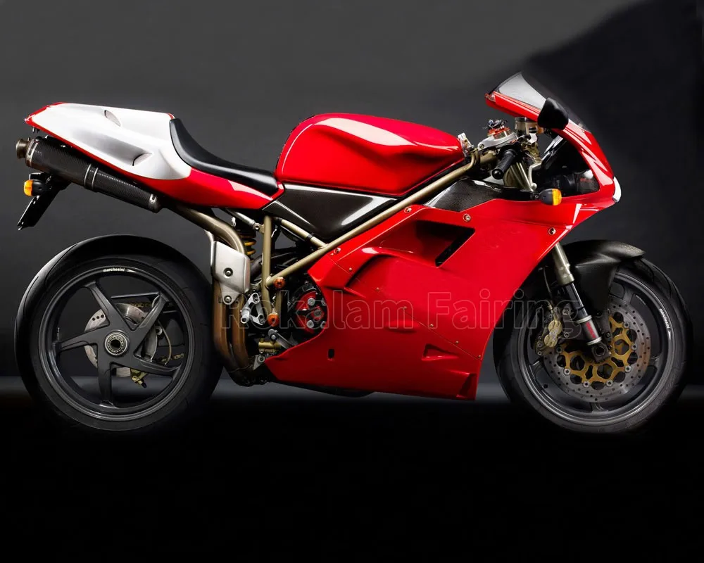 For Ducati 748 996 96-02 1996 1997 1998 1999 2000 2001 2002 White Red Motorcycle Fairings (Injection Molding)