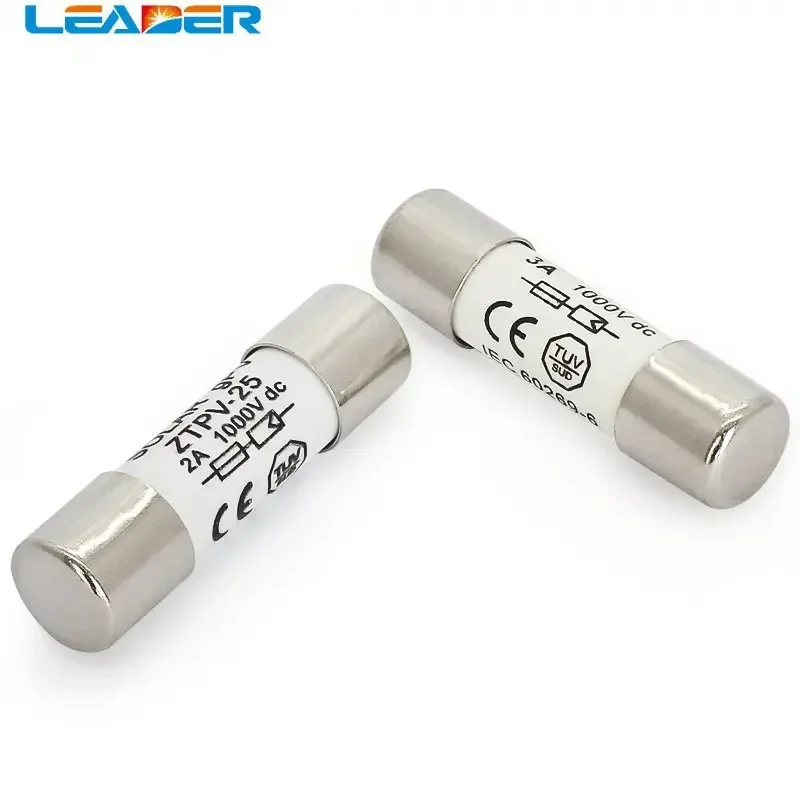 

LEADER SOLAR Free Shopping Hot Sale 10PCS Solar Fuse 1A-30A 1000VDC Fusible 10x38mm GPV Solar Pv Fuse Mainland China