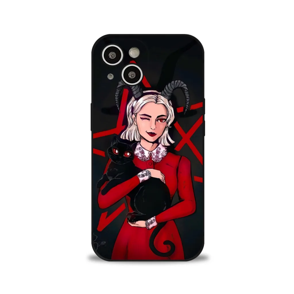 Sabrinas The Little Penyihir Spellman casing ponsel untuk iPhone 15 Pro Max Plus penutup silikon lembut