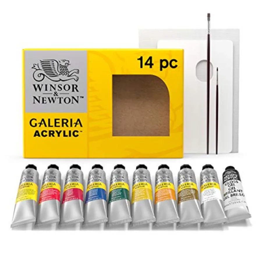 

Galeria Acrylic Paint 10 x 60ml 2--oz Complete 14 Piece Set