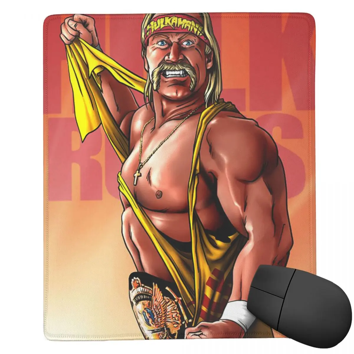 Hulk Hogan Hulkamania 7x9 in 22x18 cm MousePadComputer Keyboard Mouse MatGaming PC Laptop Desk Mat Office Accessories Table Mats