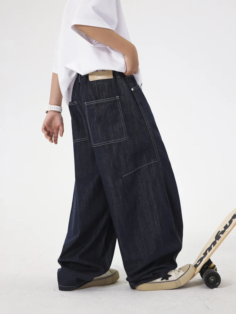jeans-a-jambes-larges-pour-garcons-vetements-d'ete-fins-pour-enfants-sensation-de-fraicheur-pantalons-amples-anti-moustiques-style-coreen-en-coton-d