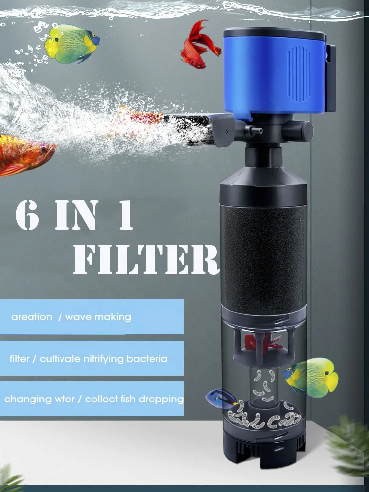 Aquarium fish filter water filter for fish internal fish filter system